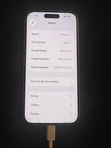 Apple iphone black 128gb - iphone, 15